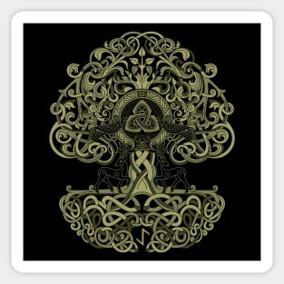 Tree of Life Yggdrasil Norse Pagan Viking Mythology Sticker